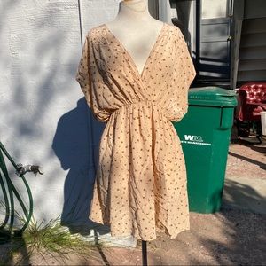 DRESS Silk Designer Boutique Palm Tree Dress